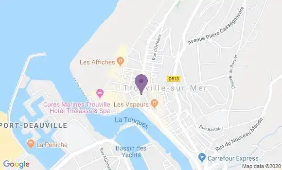 Localisation Société Générale Agence de Trouville sur Mer