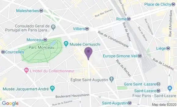 Localisation LCL Agence de Paris Miromesnil