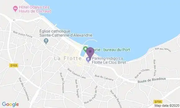 Localisation Crédit Agricole Agence de La Flotte en Ré