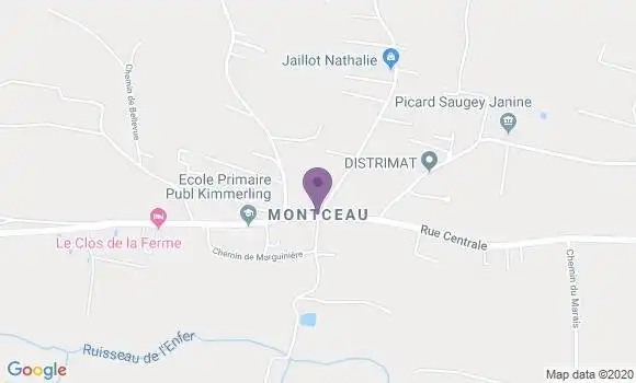 Localisation Crédit Agricole Agence de Ruy Montceau