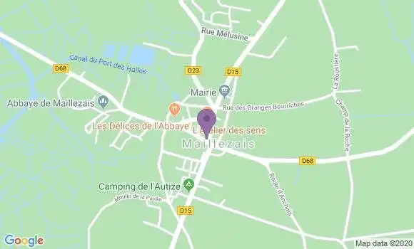 Localisation Crédit Agricole Agence de Maillezais