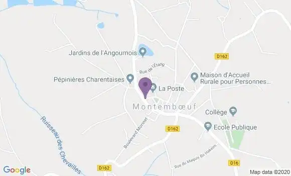 Localisation Crédit Agricole Agence de Montemboeuf