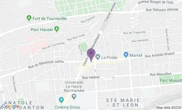 Localisation Crédit Agricole Agence de Le Havre Rond Point