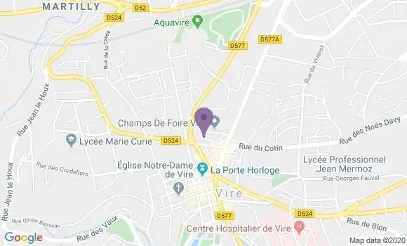 Localisation Société Générale Agence de Vire
