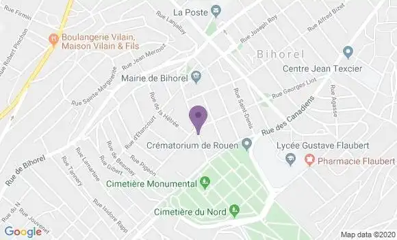 Localisation LCL Agence de Rouen République