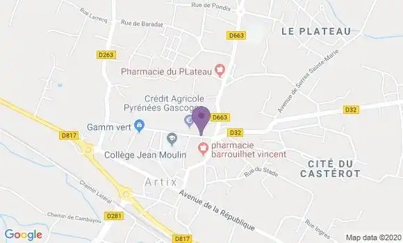 Localisation Crédit Agricole Agence d