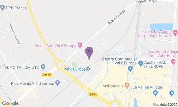 Localisation Crédit Agricole Agence de Chessy