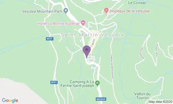 Localisation Crédit Agricole Agence de Saint Martin Vésubie