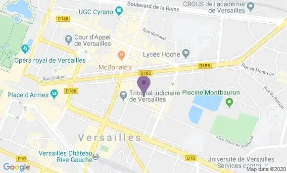 Localisation Crédit Agricole Agence de Versailles Charost