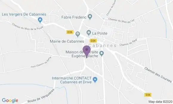 Localisation Crédit Agricole Agence de Caumont sur Durance