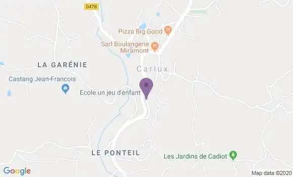 Localisation Crédit Agricole Agence de Saint Julien de Lampon