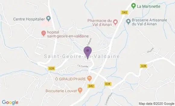 Localisation Crédit Agricole Agence de Saint Geoire en Valdaine