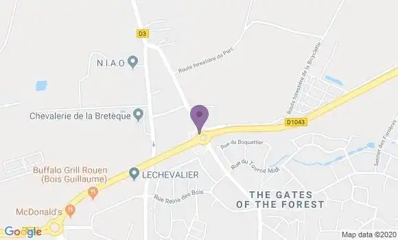 Localisation Crédit Agricole Agence de Bois Guillaume Cité