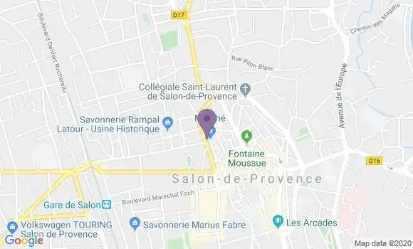 Localisation LCL Agence de Salon de Provence