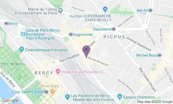 Localisation Crédit Agricole Agence de Paris Charenton