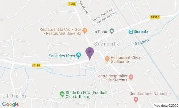 Localisation Crédit Agricole Agence de Sierentz