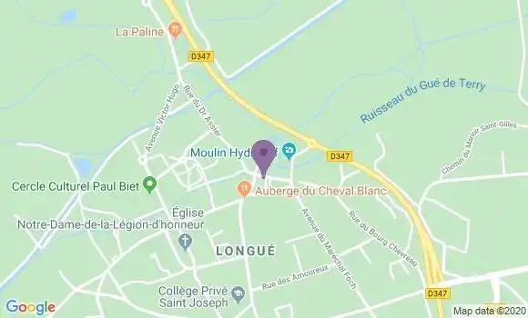 Localisation Crédit Agricole Agence de Longue Jumelles