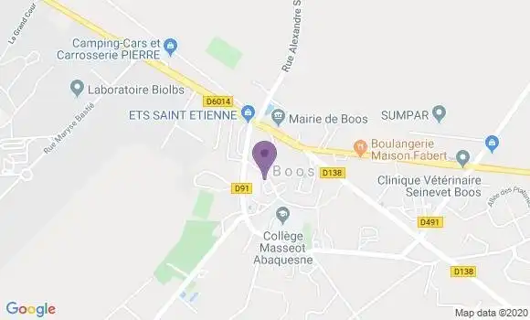 Localisation Crédit Agricole Agence de Boos