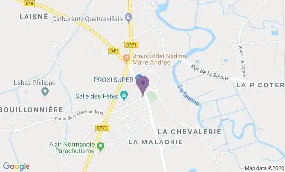 Localisation Crédit Agricole Agence de Quettreville sur Sienne