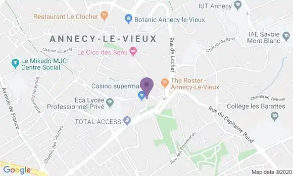 Localisation LCL Agence d