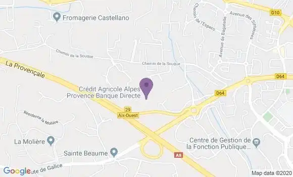 Localisation Crédit Agricole Agence d