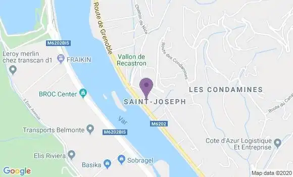 Localisation Crédit Agricole Agence de Saint Martin du Var