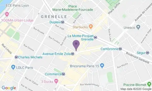 Localisation Crédit Agricole Agence de Paris Zola Commerce