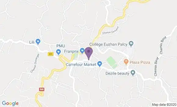 Localisation Crédit Agricole Agence de Fort de France Savane Liberté