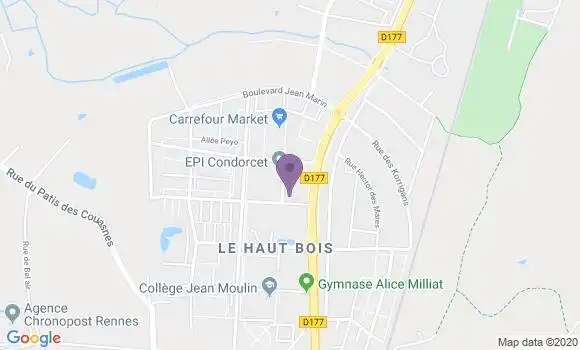 Localisation Crédit Agricole Agence de Saint Jacques de la Lande