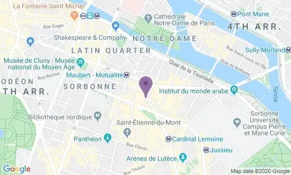 Localisation Crédit Agricole Agence de Paris Mutualité