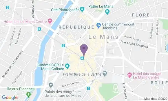 Localisation LCL Agence de Le Mans République
