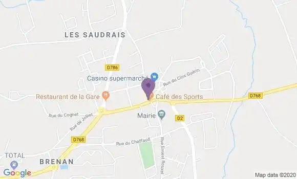 Localisation Crédit Agricole Agence de Ploubalay