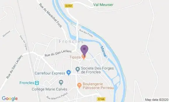 Localisation Crédit Agricole Agence de Froncles