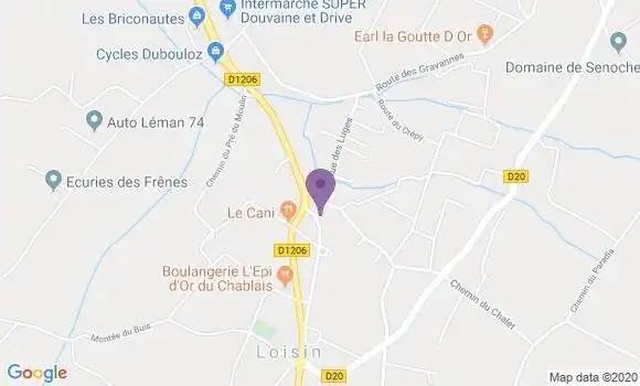 Localisation Crédit Agricole Agence de Veigy Foncenex