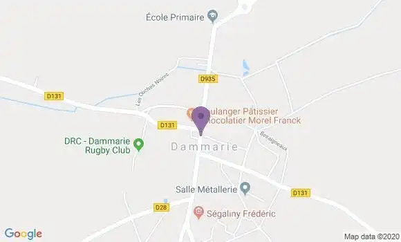Localisation Crédit Agricole Agence de Dammarie