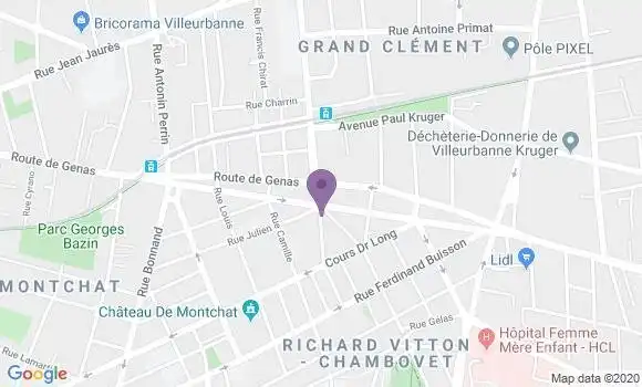 Localisation LCL Agence de Lyon Place Ronde