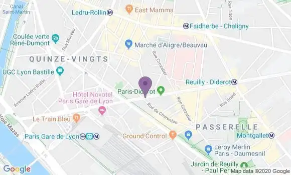 Localisation LCL Agence de Paris Diderot