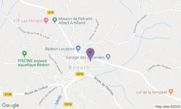 Localisation Crédit Agricole Agence de Mormoiron