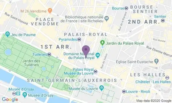 Localisation LCL Agence de Paris Théâtre Français