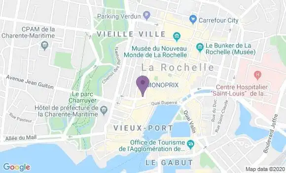 Localisation LCL Agence de La Rochelle Grande Horloge
