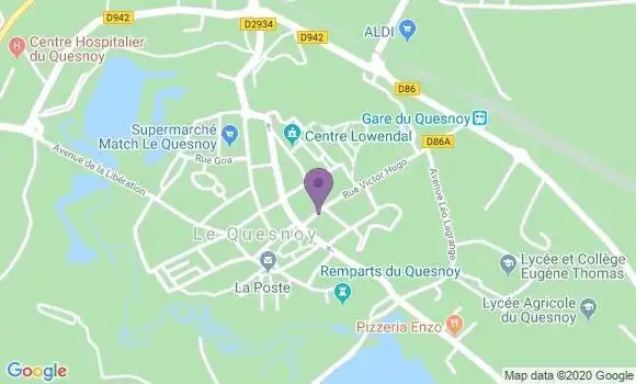 Localisation Crédit Agricole Agence de Le Quesnoy
