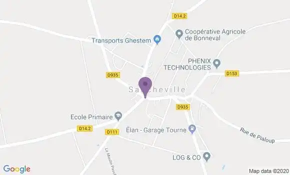 Localisation Crédit Agricole Agence de Sancheville