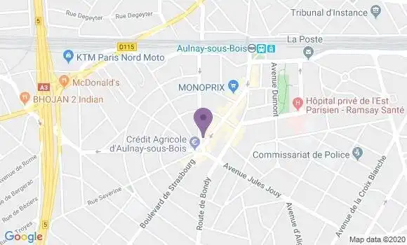 Localisation Crédit Agricole Agence d
