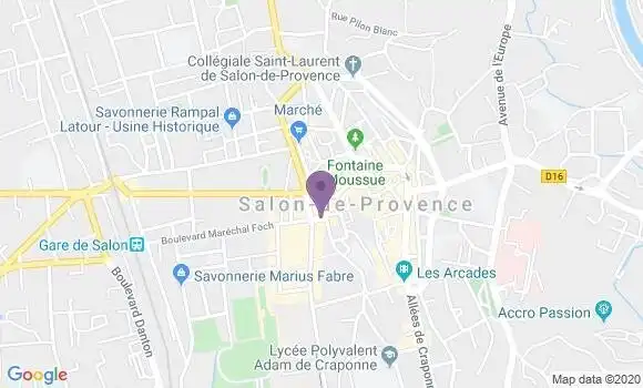 Localisation Crédit Agricole Agence de Salon de Provence République