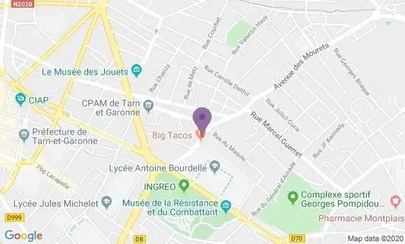 Localisation Crédit Agricole Agence de Montauban Lalande