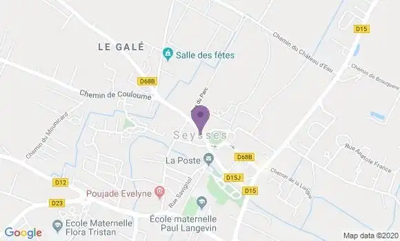 Localisation Crédit Agricole Agence de Seysses