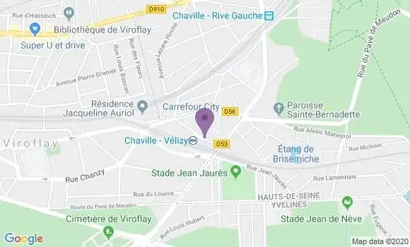 Localisation LCL Agence de Viroflay Verdun
