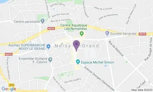 Localisation Crédit Agricole Agence de Noisy le Grand