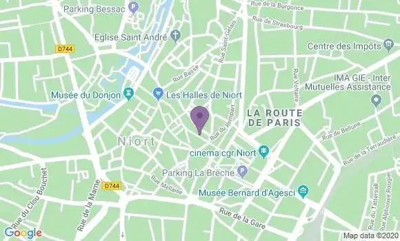Localisation LCL Agence de Niort