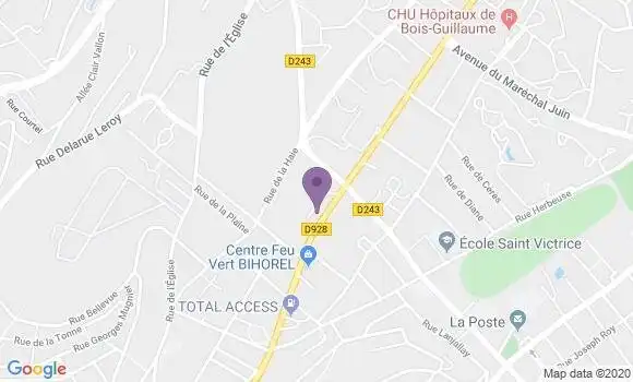 Localisation Crédit Agricole Agence de Bois Guillaume Neufchâtel